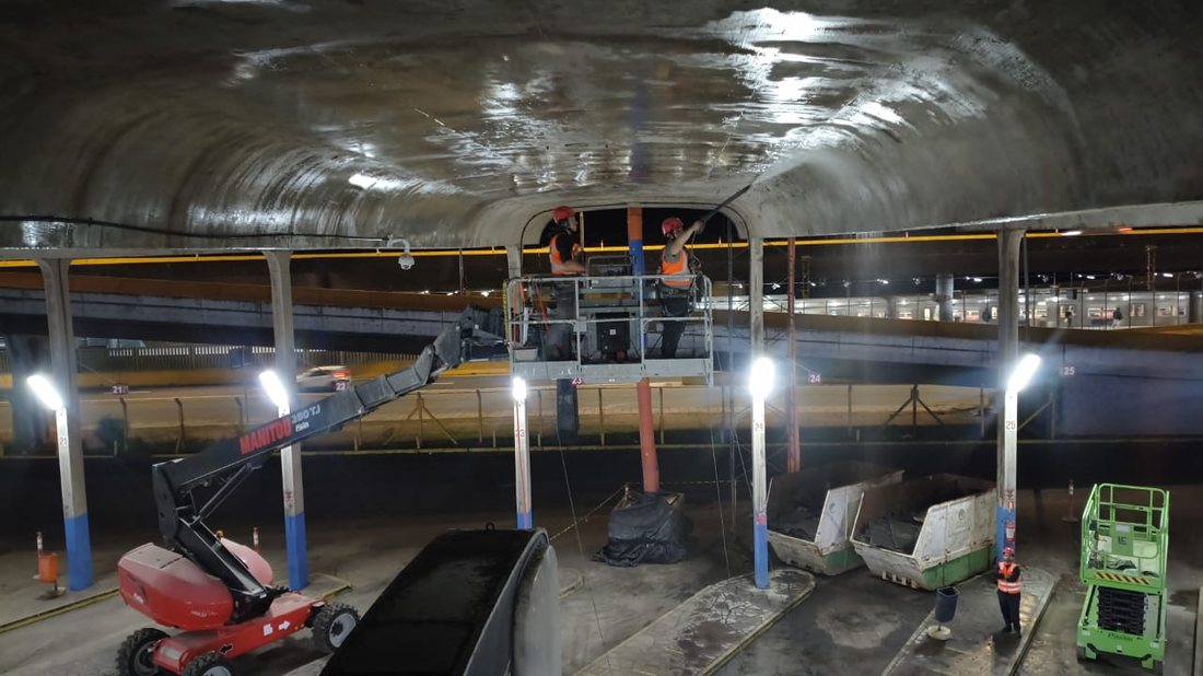 Projeto Reforma da Rodoviária de Porto Alegre — Recuperação e limpeza técnica de lajes, vigas e vigotas